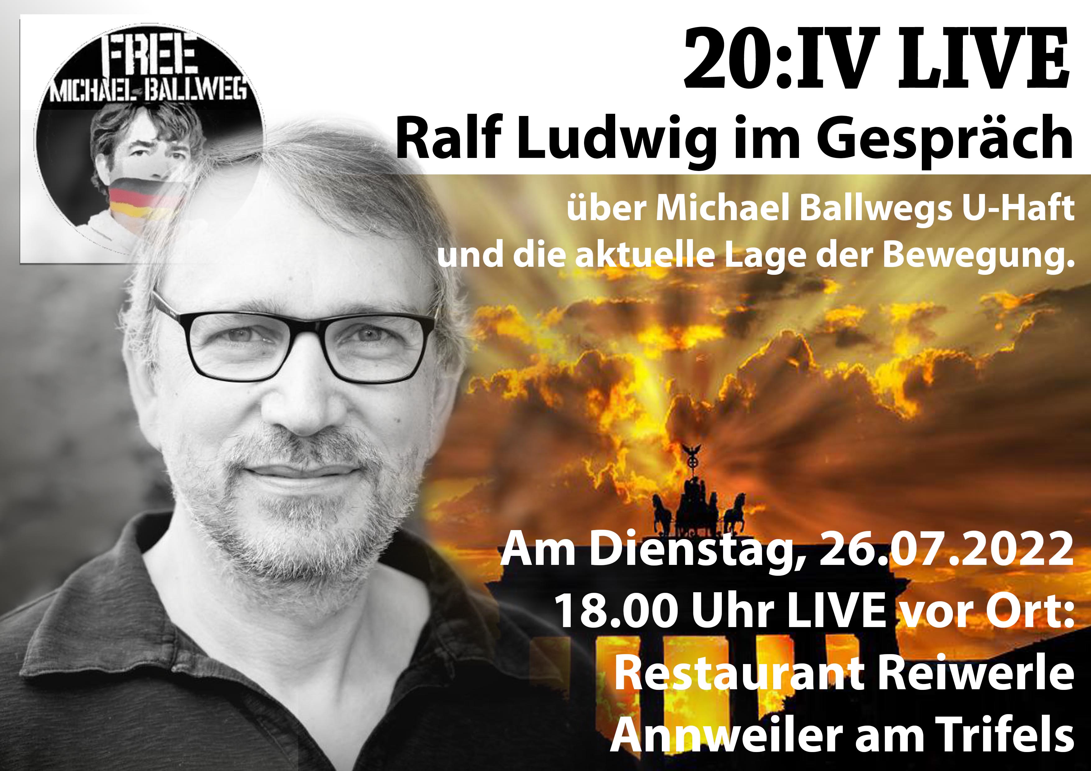 🔴 📌 #freemichaelballweg - Der Querdenkeranwalt informiert über die Haftsituation von Michael Ballweg: 👉 Podiumsgespräch mit Ralf Ludwig | 26.07.2022