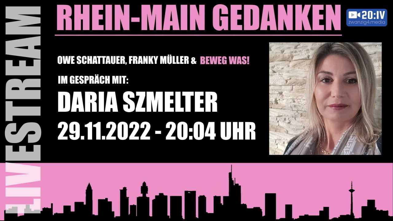 20:IV - Beweg Was! Die Rhein Main Gedanken heute mit Daria Szmelter | 29.11.2022