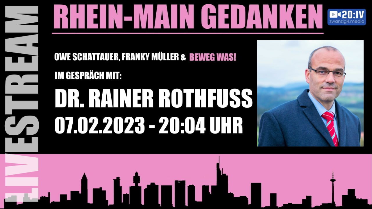 20:IV Beweg Was! Rhein Main Gedanken mit Dr. Rainer Rothfuss | 07.02.2023