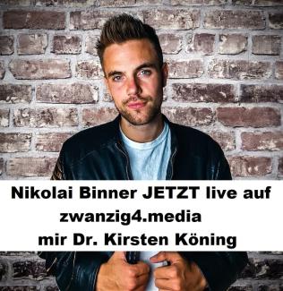 🔵 20:IV Highlights Heute zu Gast Nikolai Binner (Standup Comedian) | Der Kulturtalk mit Dr. Kirsten König | 29.09.2021