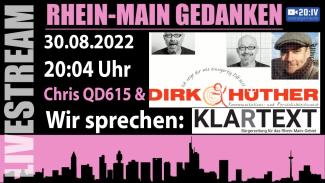20:IV LIVE - BEWEG WAS - Die Rhein Main Gedanken ➡️ Chris von QD 615 un der Kommunikationstrainer Dirk Hüther | 30.08.2022